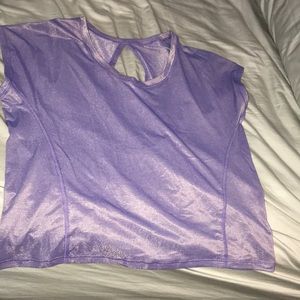 Lululemon short sleeve open back shirt size 6